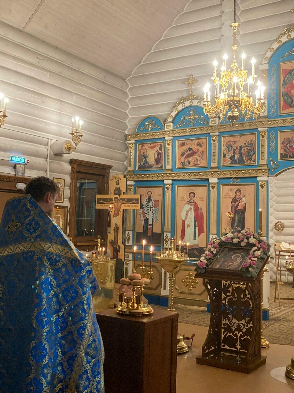 21 ноября 2025 г. Всенощное бдение в храме в честь иконы Божией Матери «Скоропослушница».